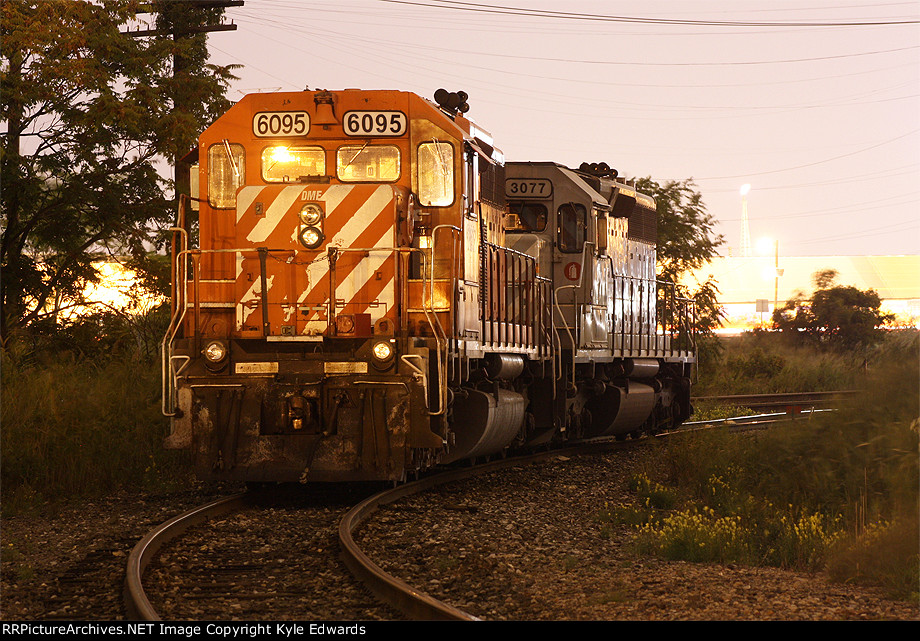 DME SD40-3 #6095 and CITX SD40-2 #3077